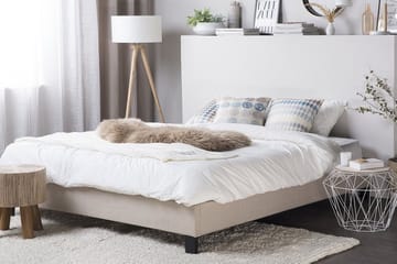 Dobbeltseng Roanne 140 | 200 cm - Beige - Møbler - Senger - Rammeseng