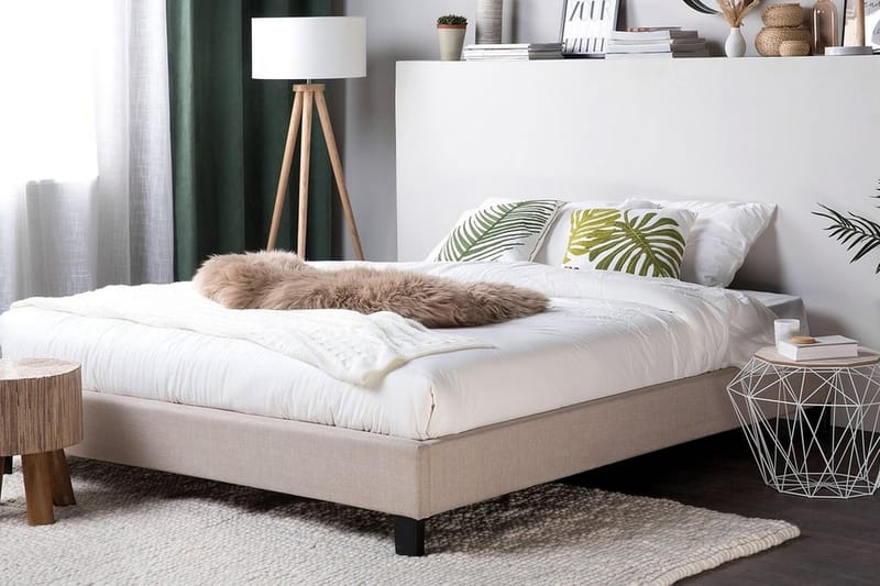 Dobbeltseng Roanne 180 | 200 cm - Beige - Møbler - Senger - Rammeseng