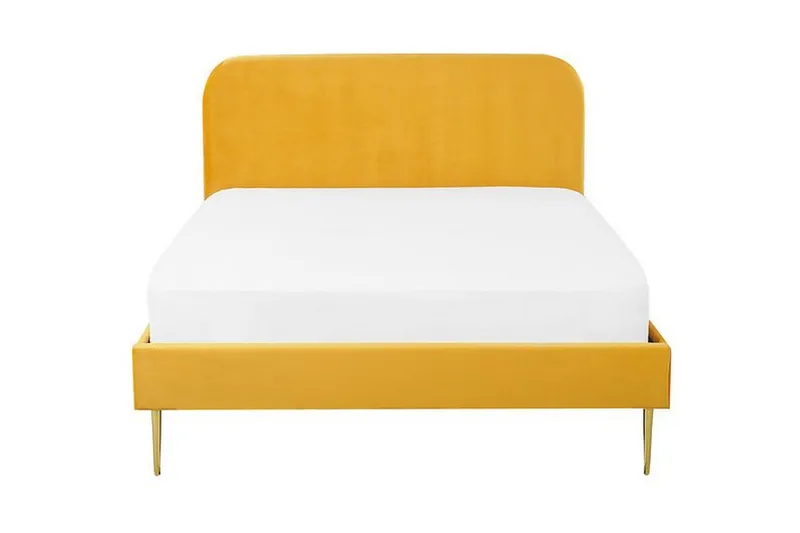 Dobbeltseng Villeuif 140x200 cm, Gul