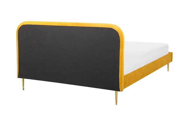Dobbeltseng Villeuif 180x200 cm - Gul - Møbler - Senger - Sengeramme & sengestamme