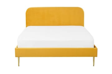 Dobbeltseng Villeuif 180x200 cm - Gul - Møbler - Senger - Sengeramme & sengestamme