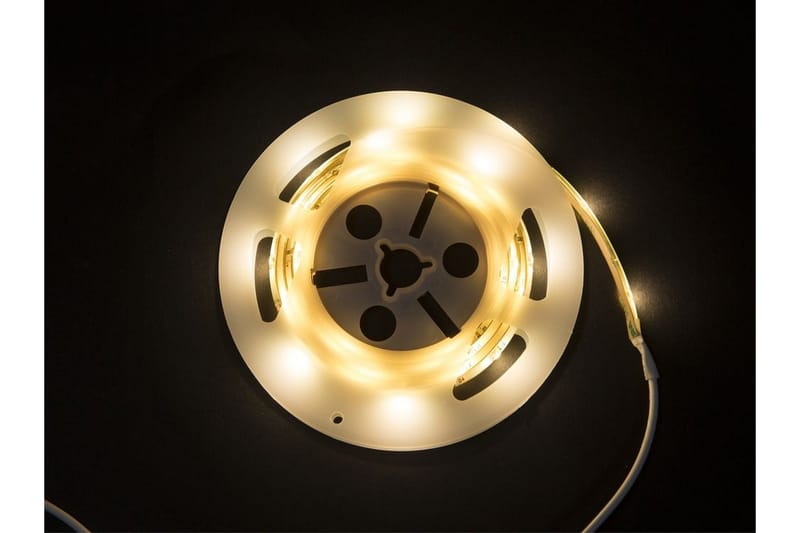 Dobbeltseng ZEN med Nattbord og LED 180x200 brun - Brun - Møbler - Senger - Rammeseng