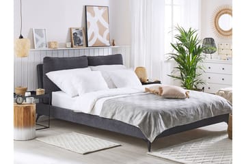 Emelle Rammeseng 180x200cm - Fløyel/Mørkegrå - Møbler - Senger - Rammeseng