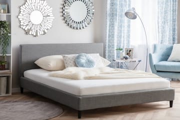 Fitou Dobbeltseng 160 | 200 cm - Grå - Møbler - Senger - Rammeseng