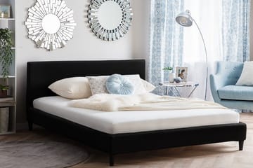 Fitou Dobbeltseng 160 | 200 cm - Svart - Møbler - Senger - Rammeseng