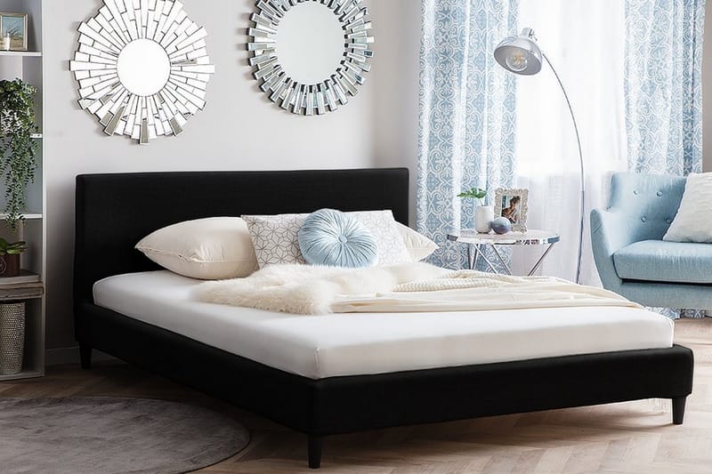 Fitou Dobbeltseng 160 | 200 cm - Svart - Møbler - Senger - Rammeseng