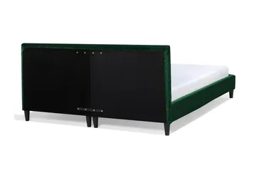 Fitou Sengeramme 180x200 cm i Fløyel med Sengegavl - Grønn - Møbler - Senger - Sengeramme & sengestamme
