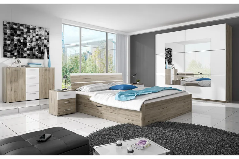 Joannie Rammeseng - Tre | Hvit - Møbler - Senger - Rammeseng