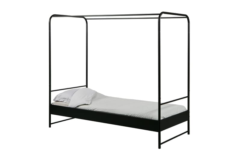 Køyeseng Vancha 90x200 - Svart Metall - Møbler - Senger - Rammeseng