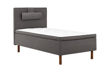 Komplett Rammeseng Kilmer 105x200 Lateks - Grå - Møbler - Senger - Kontinentalsenger