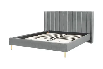 Krukö Dobbeltseng 160x200 cm - Grå - Møbler - Senger - Sengeramme & sengestamme