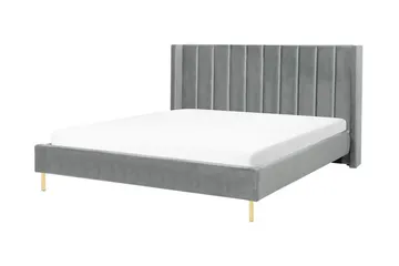 Krukö Dobbeltseng 160x200 cm - Grå - Møbler - Senger - Sengeramme & sengestamme