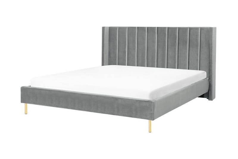 Krukö Dobbeltseng 160x200 cm - Grå - Møbler - Senger - Sengeramme & sengestamme