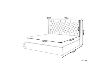 Kymmen Dobbeltseng 160x200 cm - Beige - Møbler - Senger - Rammeseng