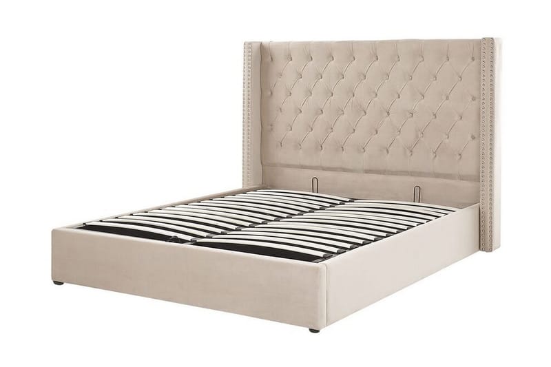 Kymmen Dobbeltseng 160x200 cm - Beige - Møbler - Senger - Rammeseng
