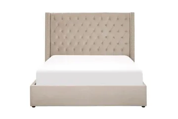 Kymmen Dobbeltseng 160x200 cm - Beige - Møbler - Senger - Rammeseng