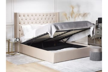 Kymmen Dobbeltseng 160x200 cm - Beige - Møbler - Senger - Rammeseng
