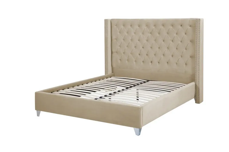 Lubbon Dobbeltseng 160 | 200 cm - Beige - Møbler - Senger - Rammeseng