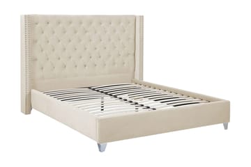 Lubbon Dobbeltseng 180 | 200 cm - Beige - Møbler - Senger - Rammeseng