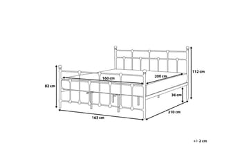 Lyn | Dobbeltseng 160 | 200 cm - Svart - Møbler - Senger - Rammeseng