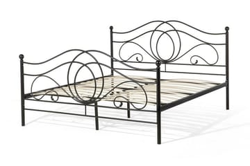 Lyra Dobbeltseng 160 | 200 cm - Svart - Møbler - Senger - Rammeseng