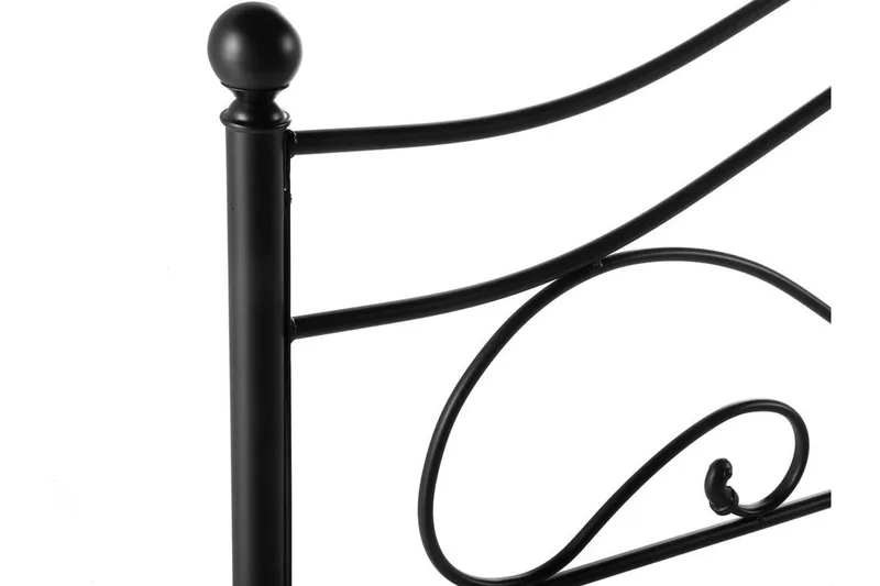 Lyra Dobbeltseng 160 | 200 cm - Svart - Møbler - Senger - Sengeramme & sengestamme