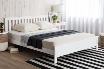 Mayenne Dobbeltseng 160 | 200 cm - Hvit - Møbler - Senger - Rammeseng