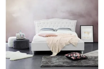 Metz Dobbeltseng 140 | 200 cm - Hvit - Møbler - Senger - Rammeseng