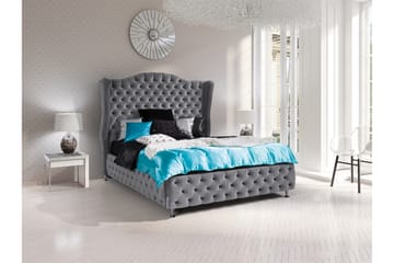 Rammeseng Baron 222x167x162 cm - Blå - Møbler - Senger - Rammeseng