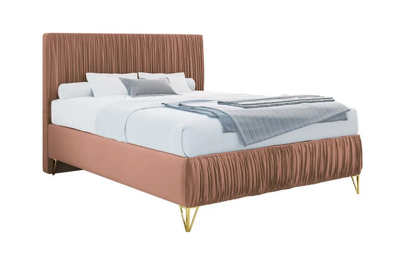 Rammeseng Gortin 140x200 cm, Rosa/Beige