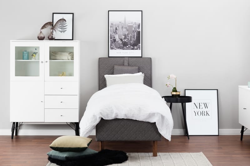 Rammeseng Notte 80x200 - Grå - Møbler - Senger - Enkeltsenger