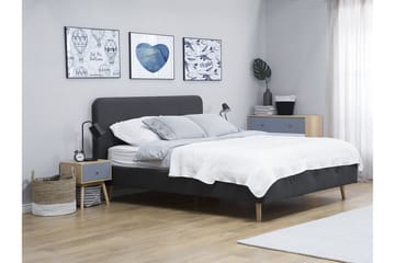 Rennes Dobbeltseng 140 | 200 cm - Grå - Møbler - Senger - Rammeseng