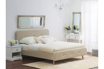 Rennes Dobbeltseng 180 | 200 cm - Beige - Møbler - Senger - Rammeseng