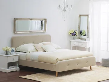Rennes Dobbeltseng 180 | 200 cm - Beige - Møbler - Senger - Sengeramme & sengestamme