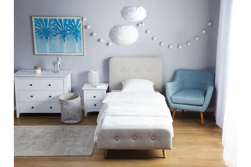 Rennes Dobbeltseng 90 | 200 cm - Beige - Møbler - Senger - Sengeramme & sengestamme