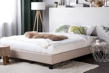 Roanne Dobbeltseng 180 | 200 cm - Beige - Møbler - Senger - Sengeramme & sengestamme