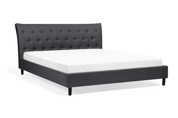 Saverne Dobbeltseng 180 | 200 cm - Grå - Møbler - Senger - Rammeseng