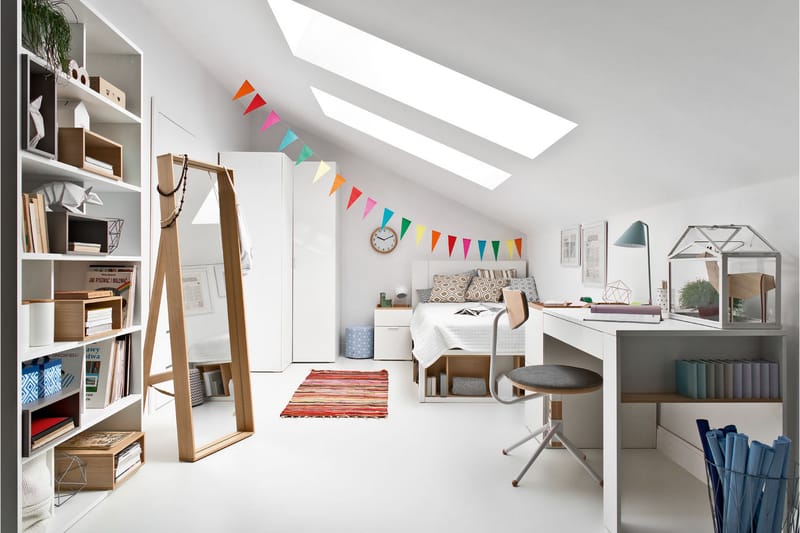 Seng 4You 120x200 cm Hvit - VOX - Møbler - Senger - Rammeseng