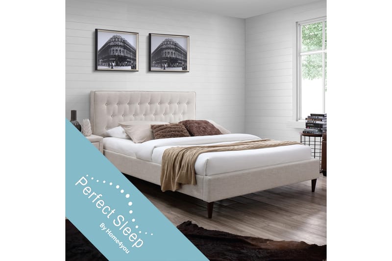 Seng EMILIA med madrass HARMONY DUO 160x200cm - Møbler - Senger - Rammeseng