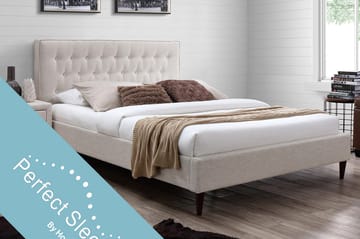 Seng EMILIA med Madrass HARMONY TOP 160x200cm - Møbler - Senger - Rammeseng