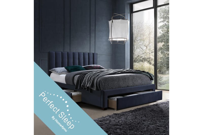 Seng GRACE med Madrass HARMONY DELUX 160x200cm - Rammeseng - Komplett sengepakke