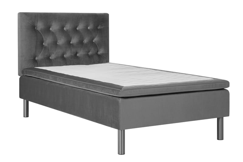 Sengepakke Chilla Pluss Rammeseng 120x200 cm - Grå - Møbler - Senger - Rammeseng