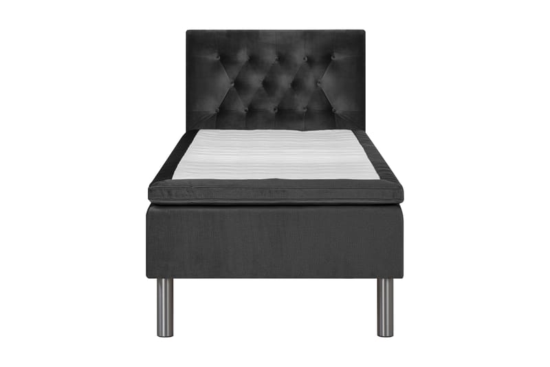 Sengepakke Chilla Pluss Rammeseng 90x200 cm - Mørkegrå - Rammeseng - Komplett sengepakke