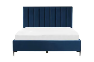 Sezanne Rammeseng 180x200 cm med Oppbevaring - Fløyel/Blå - Møbler - Senger - Rammeseng