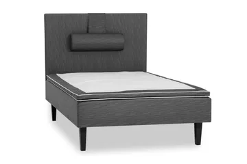 Viken Bas Komplett Rammeseng 120x200 Grå - Polyeter - Møbler - Senger - Enkeltsenger