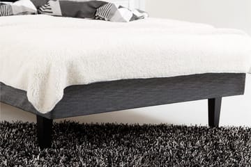 Viken Bas Rammeseng 120X200Cm - Grå, Ben Valnøtt - Møbler - Senger - Enkeltsenger