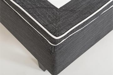 Viken Bas Rammeseng 120X200Cm - Grå, Ben Valnøtt - Møbler - Senger - Enkeltsenger