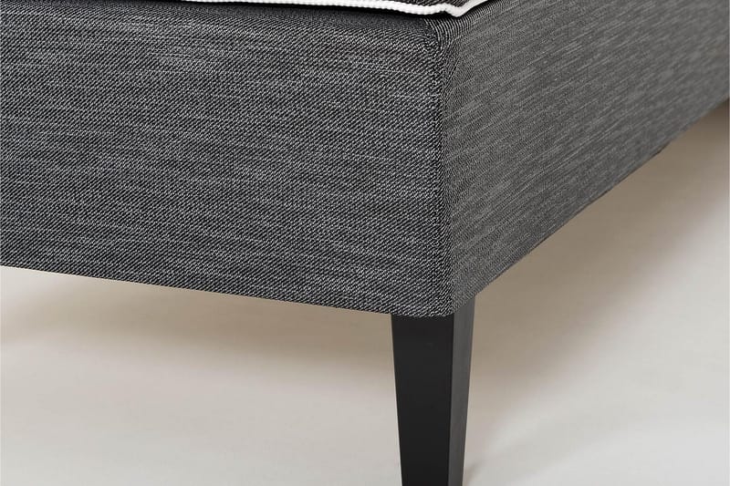 Viken Bas Rammeseng 120X200Cm - Grå, Ben Valnøtt - Møbler - Senger - Enkeltsenger