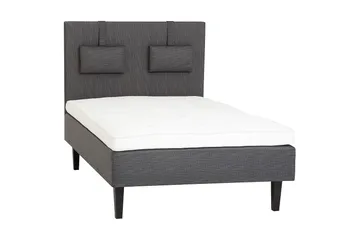 Viken Bas Rammeseng 120X200Cm - Grå, Konisk Eikeben - Møbler - Senger - Enkeltsenger