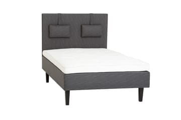 Viken Bas Rammeseng 120X200Cm - Grå, Konisk Eikeben - Møbler - Senger - Enkeltsenger